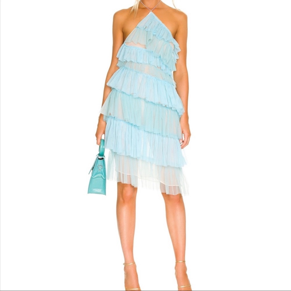 NWOT THE BAR Kai Dress in Amalfi Blue